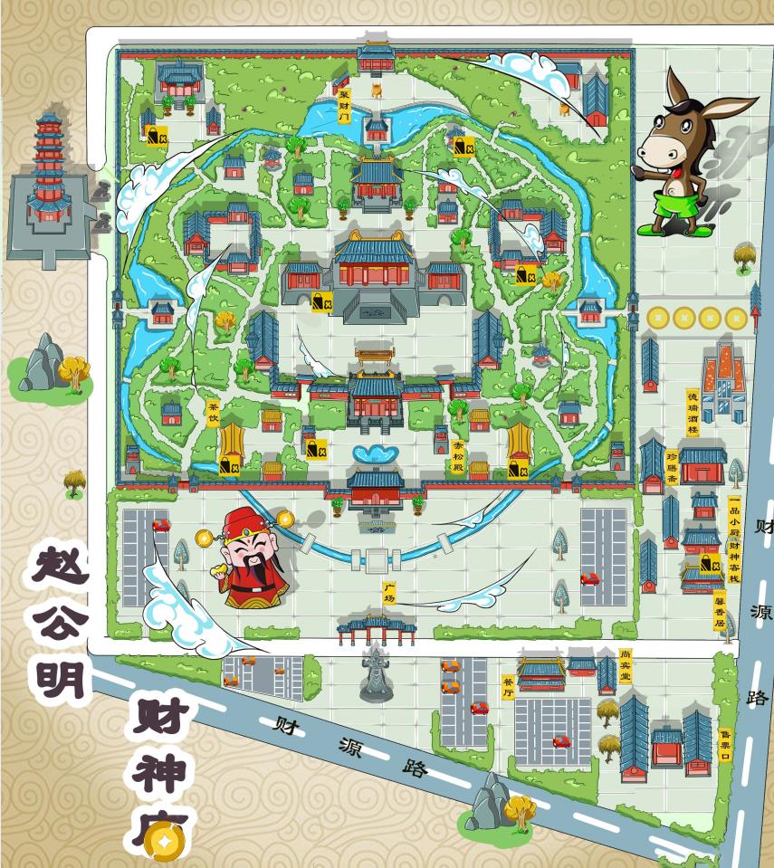 寿县景区的手绘地图一般有什么作用